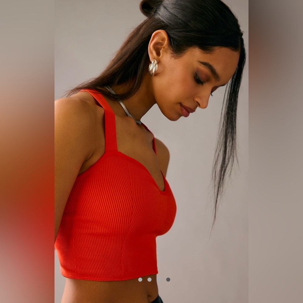 💜Anthropologie Seamless Sweetheart Bra Top - Size L